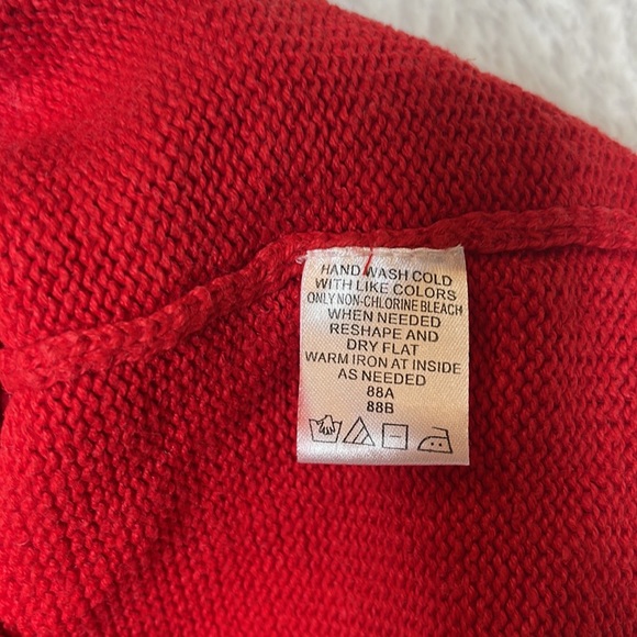 Ambra Holiday Ruffled Snowflake Vest Red Size Medium - Picture 8 of 8